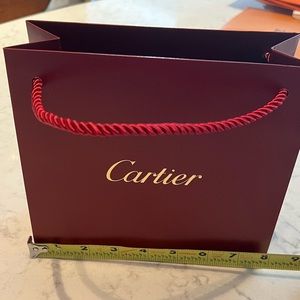 Cartier shopping bag paper authentic
